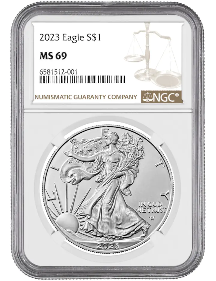 1986-2023 NGC MS-69 US Silver Eagle 38 Coin Set