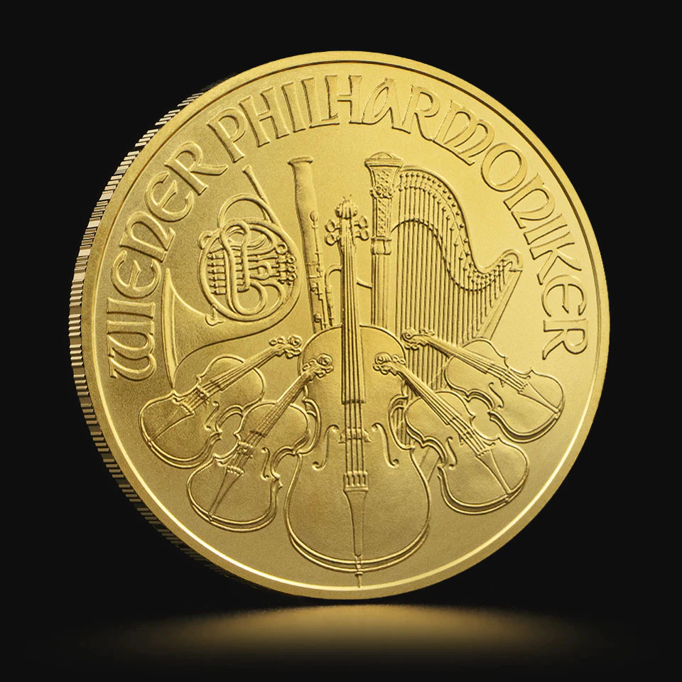 1 oz Austrian Philharmonic gold coin previous years