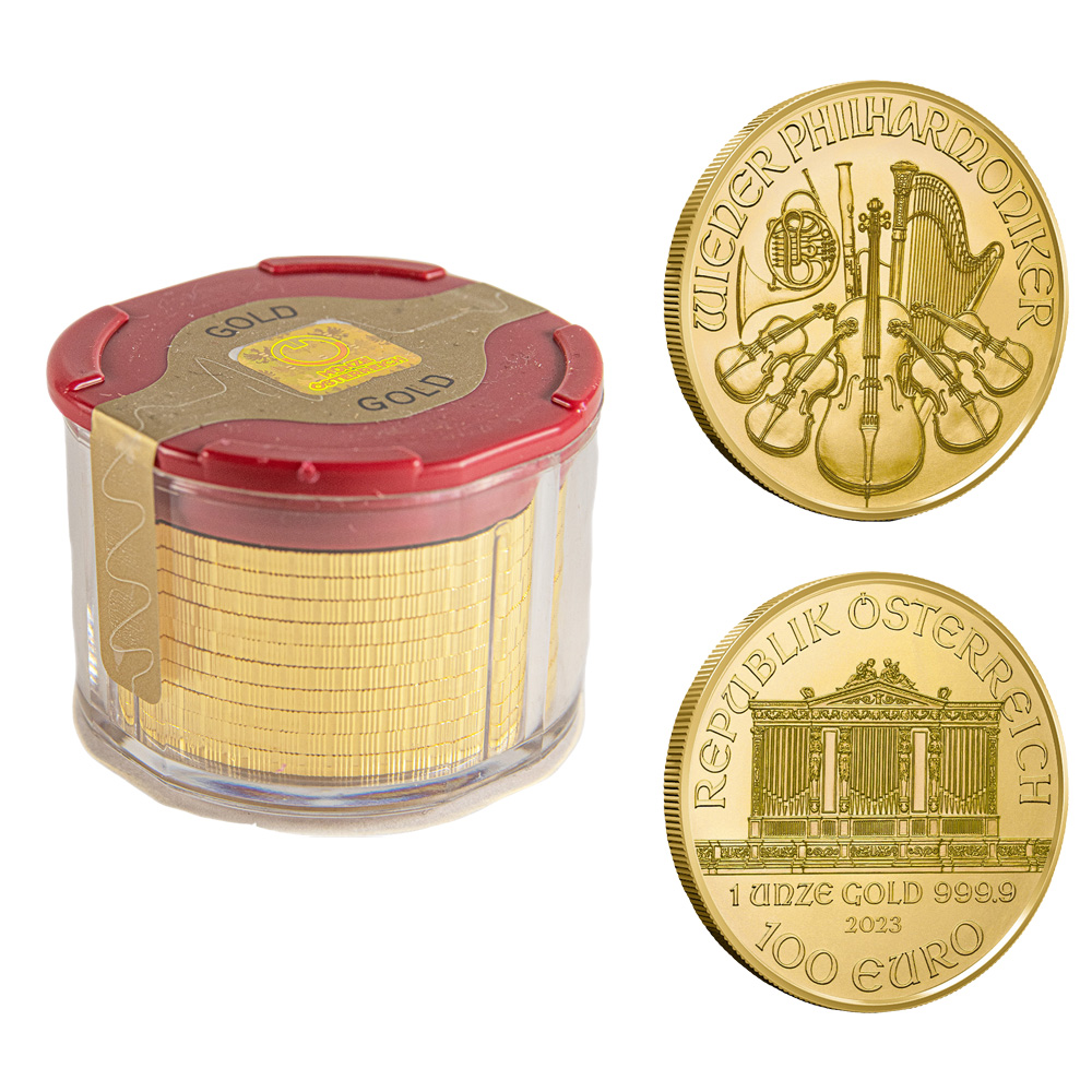 1 oz Austrian Philharmonic gold coin previous years