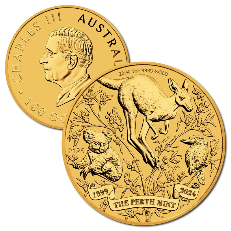 Perth Mint 125th Anniversary 2024 $100 1oz Gold Proof Coin