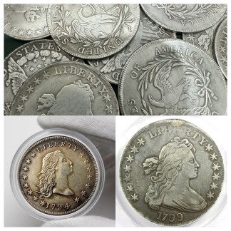 💴Last 12 sets!!! 🪙The Complete Set Of 1794-1804 Liberty Flowing Hair Silver Dollar(11Pcs)