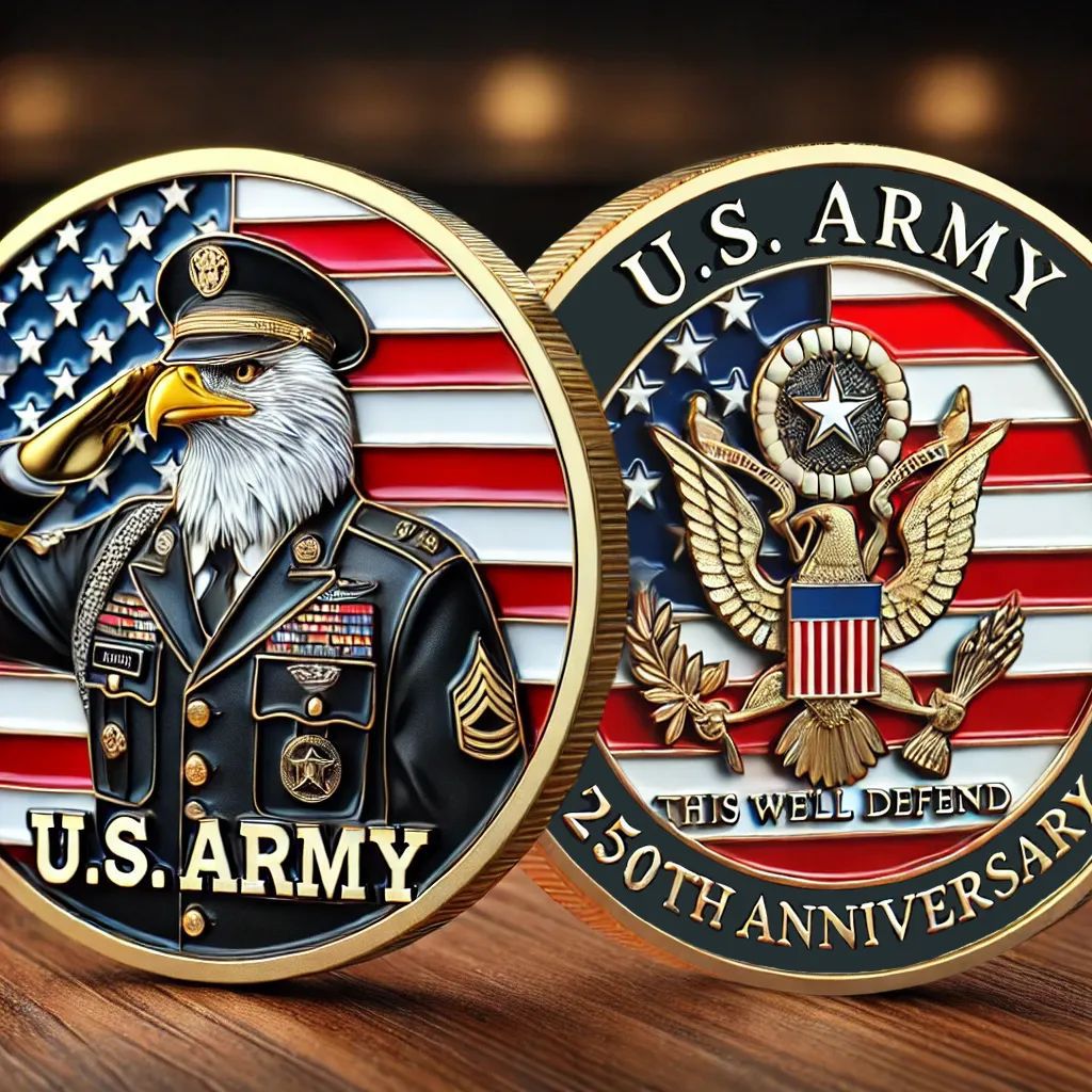 U.S 250th Anniversary Veteran's Tribute Eagle Coin