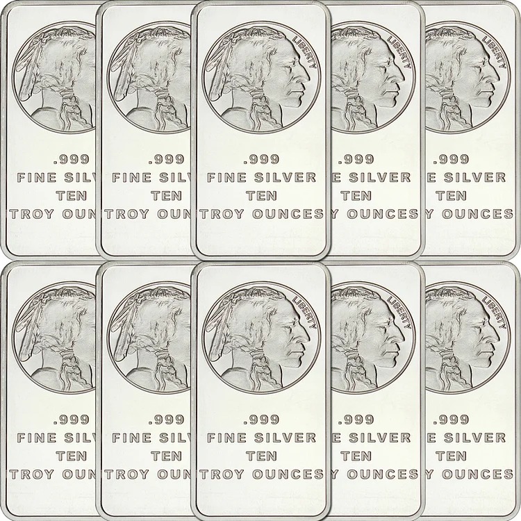Last Day Flash Sale!🔥Buffalo Silver Bar | Silvertowne Mint 999 Silver Bar