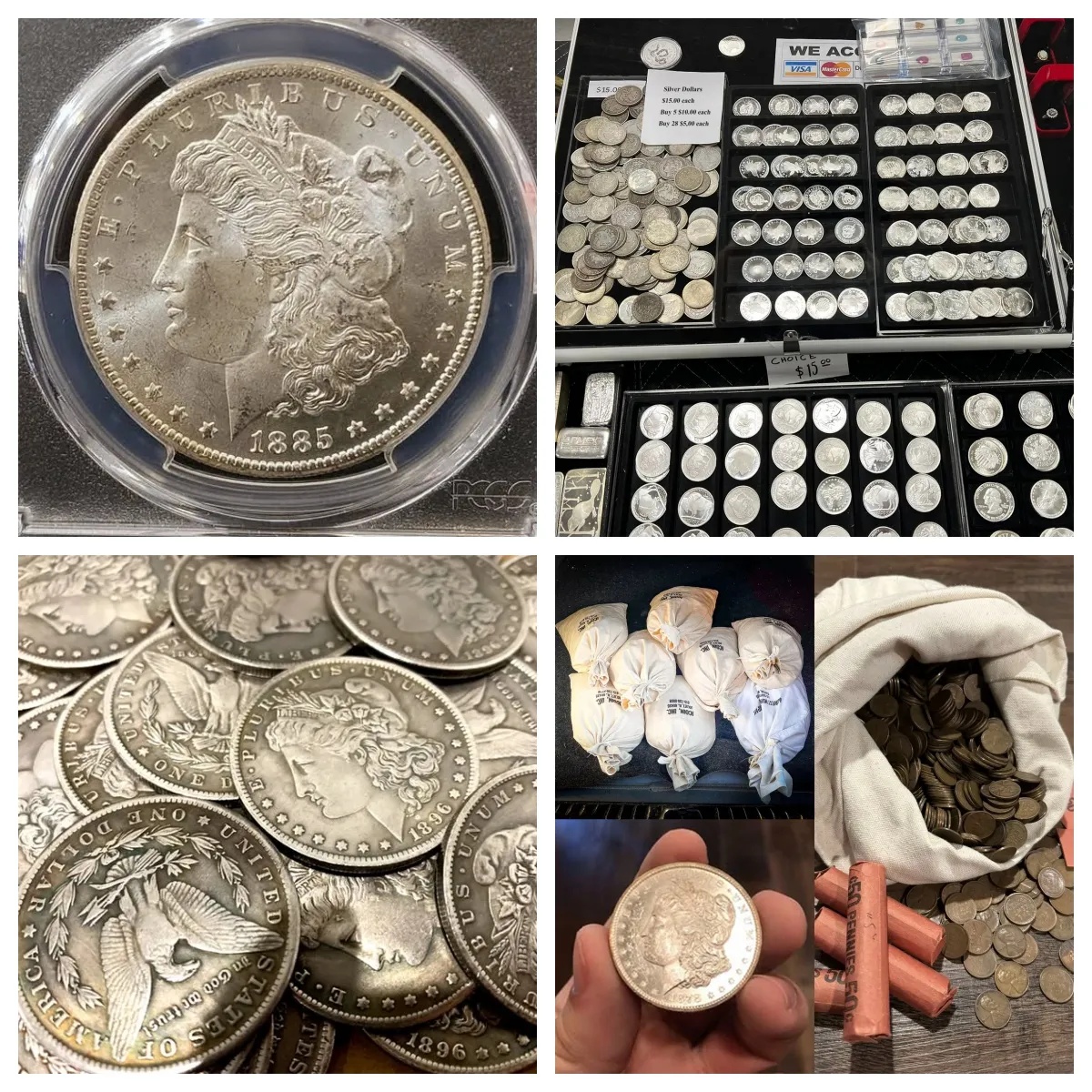 🔥Last 11 Sets!!! 👍【Complete Set】1878-1921 Morgan Silver Dollar 28PC