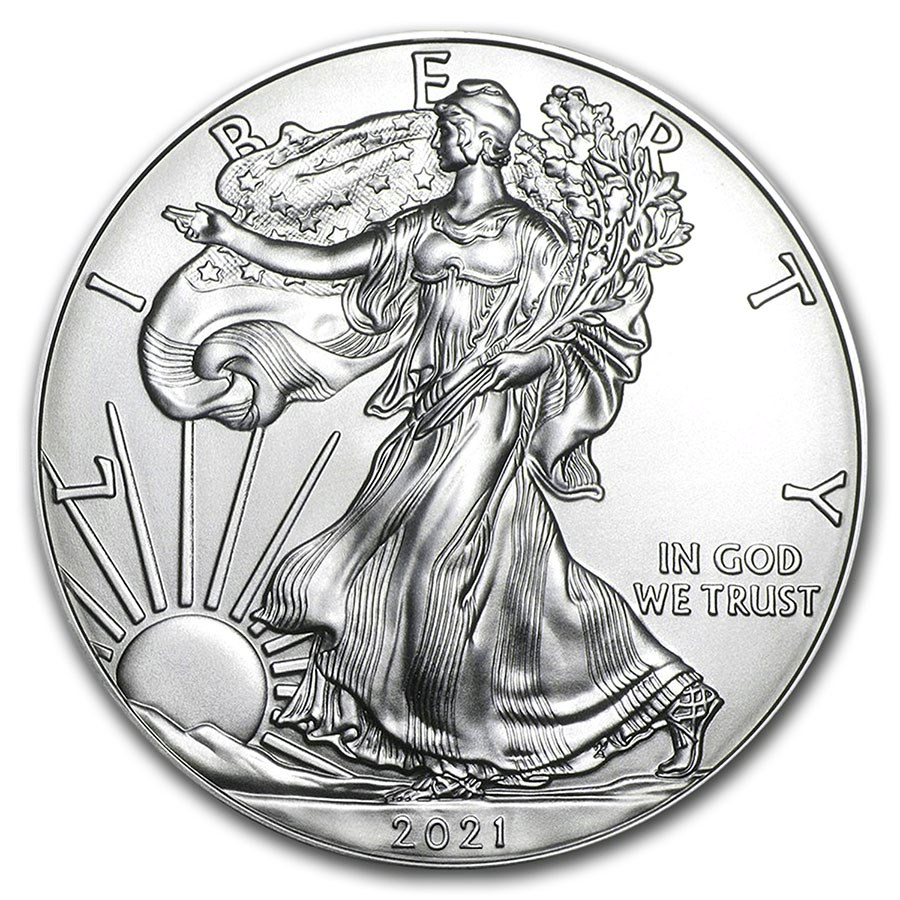 2021 1 oz American Silver Eagle BU (Today is only USD19.99)