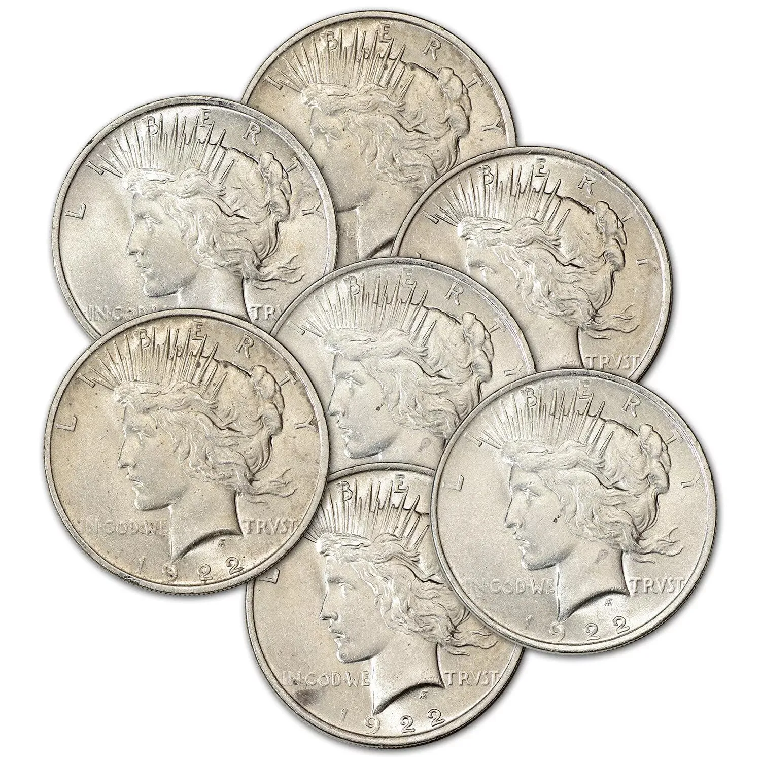😱Hurry!!!Sold out soon!💴The Complete Collection of Peace Silver Dollar【1921~1935】12Pcs