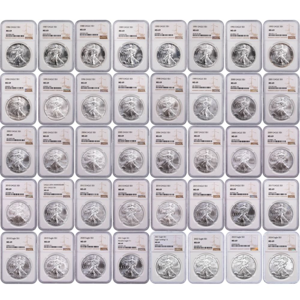 💥Last 10 sets‼️🔥2011 - 2023 American Silver Eagles