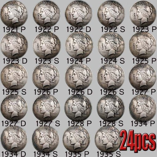 🕊️✯ MIXED DATE ✯The Complete Collection of 1921~1935 Peace Silver Dollar