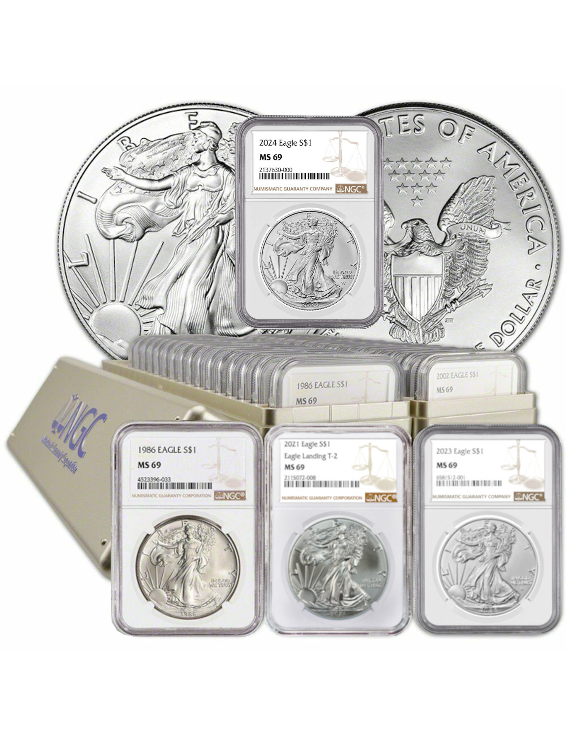 🔥Last Day Offer - 70% OFF🪙1986-2024 American Silver Eagle 39-pc Set