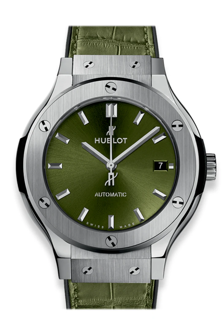 Hublot Classic Fusion Titanium 38mm Green Watch 565.NX.8970.LR