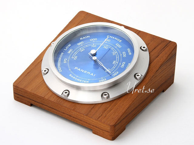 Panerai Blue Dial Wood and Stainless Steel Barometer PAM00257
