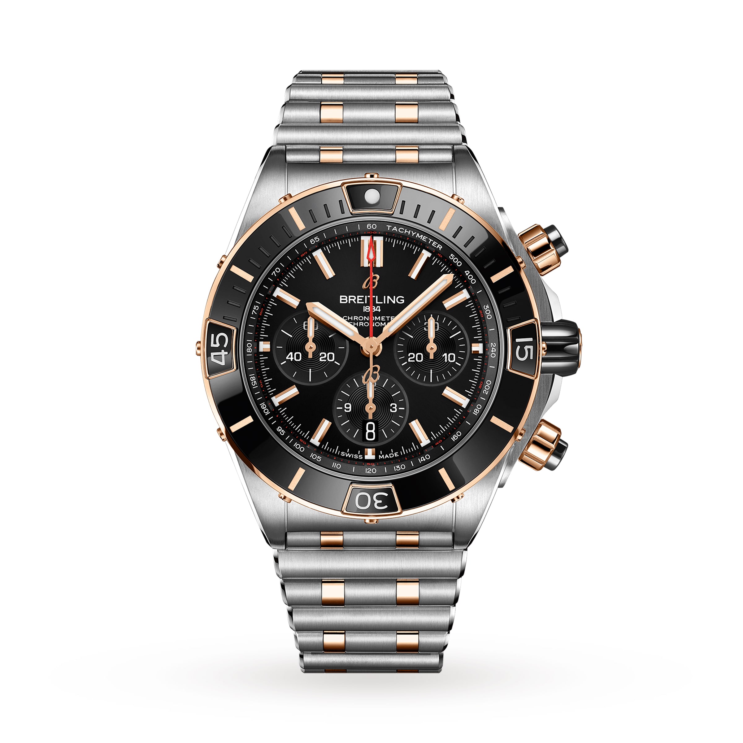 Breitling Super Chronomat B01 44 Stainless Steel & 18k Red Gold-P17532182