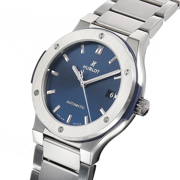 Hublot Classic Fusion Blue Titanium Bracelet 45mm 510.NX.7170.NX