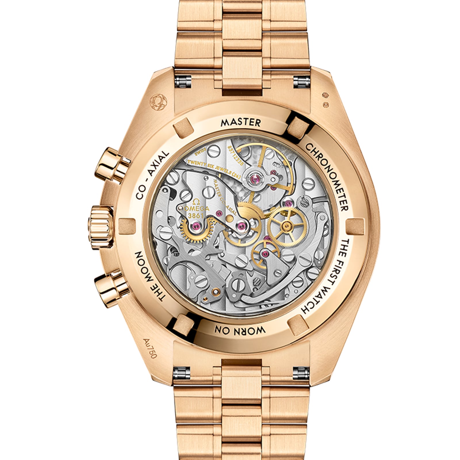 Omega Speedmaster Moonwatch Professional Co-Axial Master Chronometer Chronograph 42mm Mens Watch Gold-P17331955