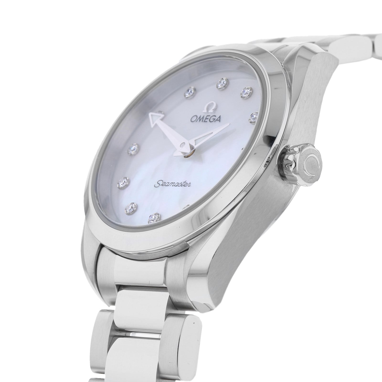 Omega Seamaster Aqua Terra 150M Ladies 28mm Quartz Diamond Dot Watch-P17331344