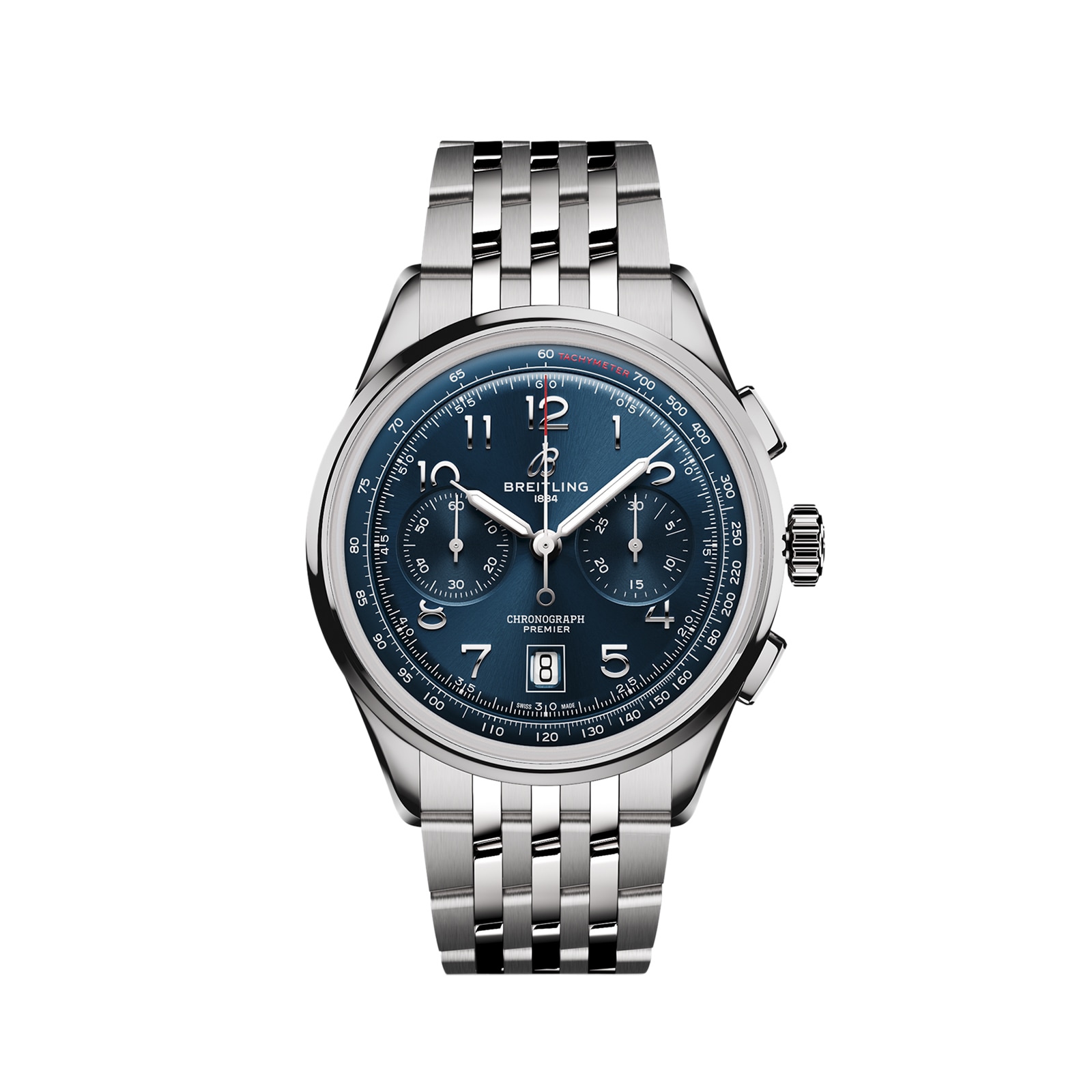 Breitling Premier B01 Chronograph 42mm Mens Watch Blue Stainless Steel-P17532216