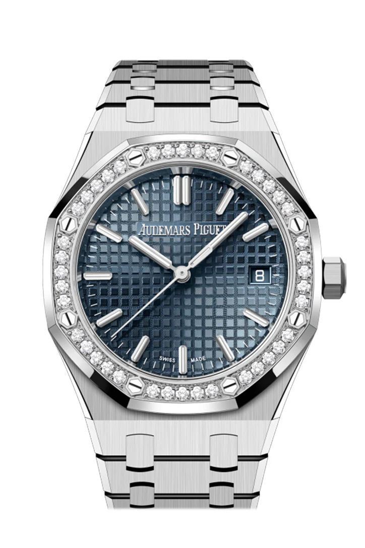 Audemars Piguet Royal Oak 34 Bleu nuit nuage 50 dial Stainless steel Watch 77451ST.ZZ.1361ST.02