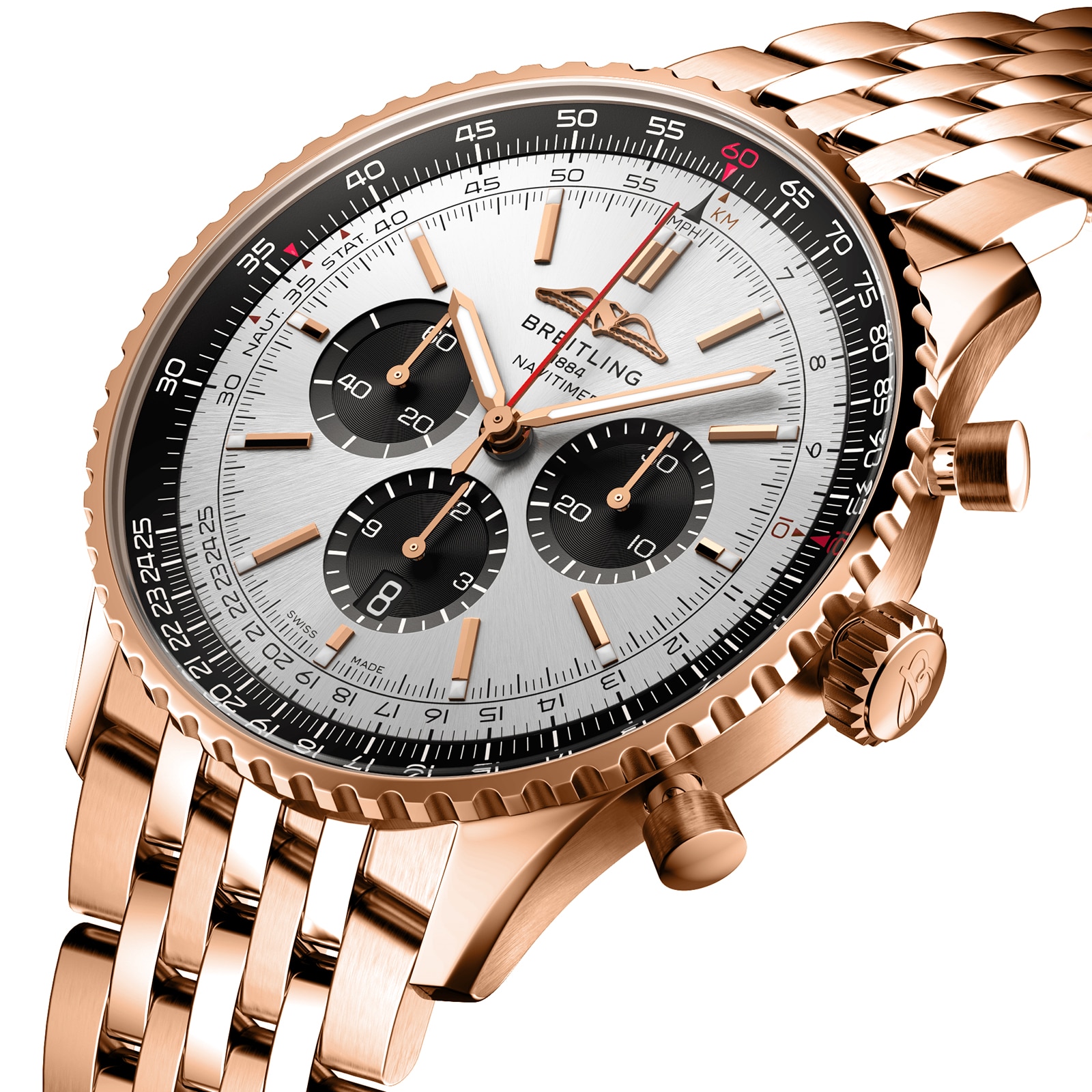 Breitling Navitimer B01 Chronograph 46mm Mens Watch Silver-P17532102
