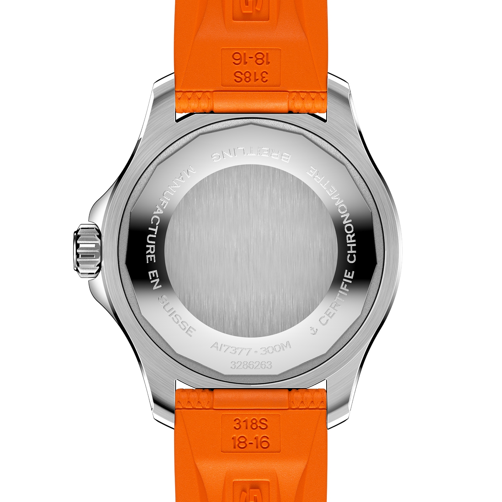 Breitling Superocean 36mm Unisex Watch Orange Rubber-P17532141