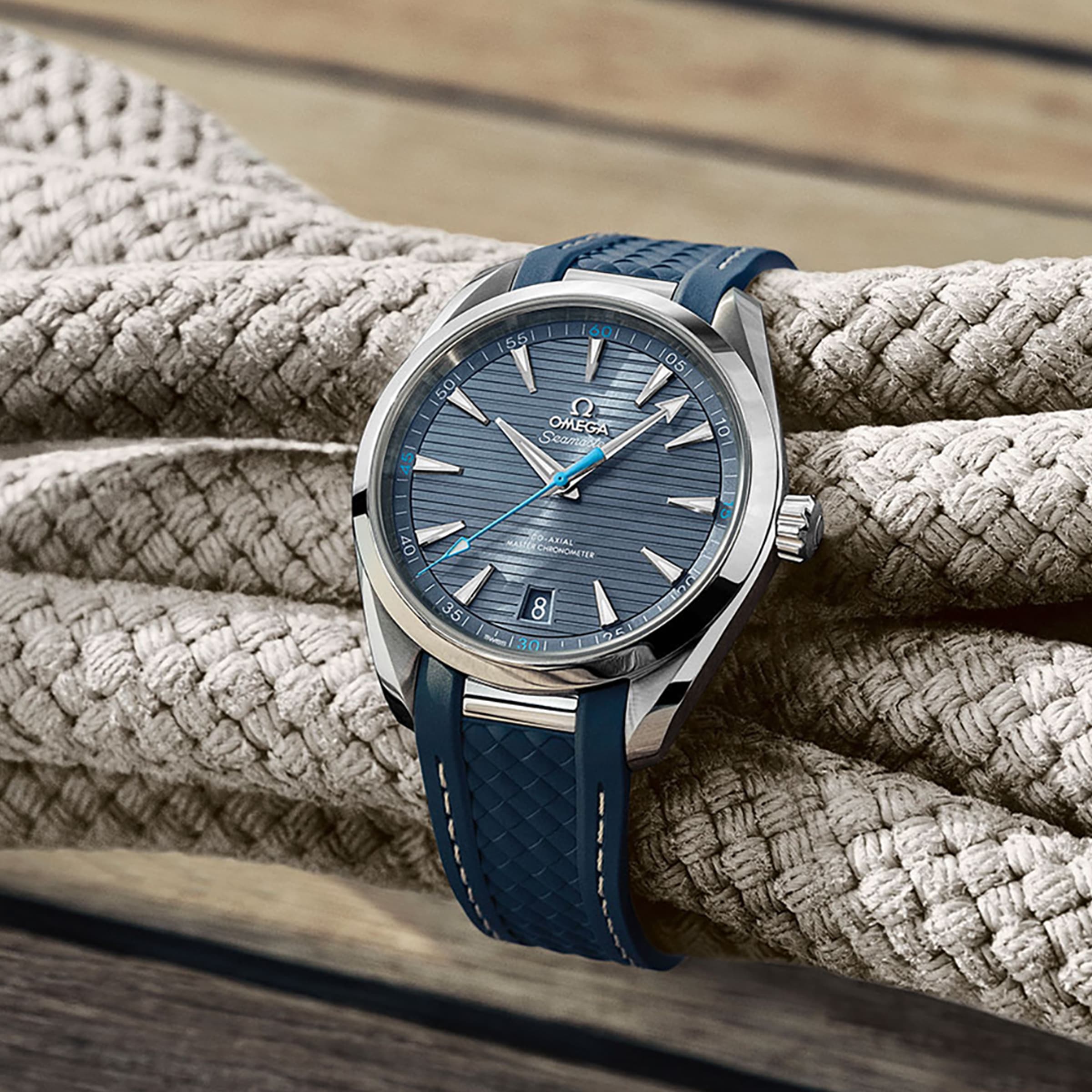 Omega Seamaster Aqua Terra 150M Mens Blue Dial 41mm Automatic Co-Axial Watch-P17331331