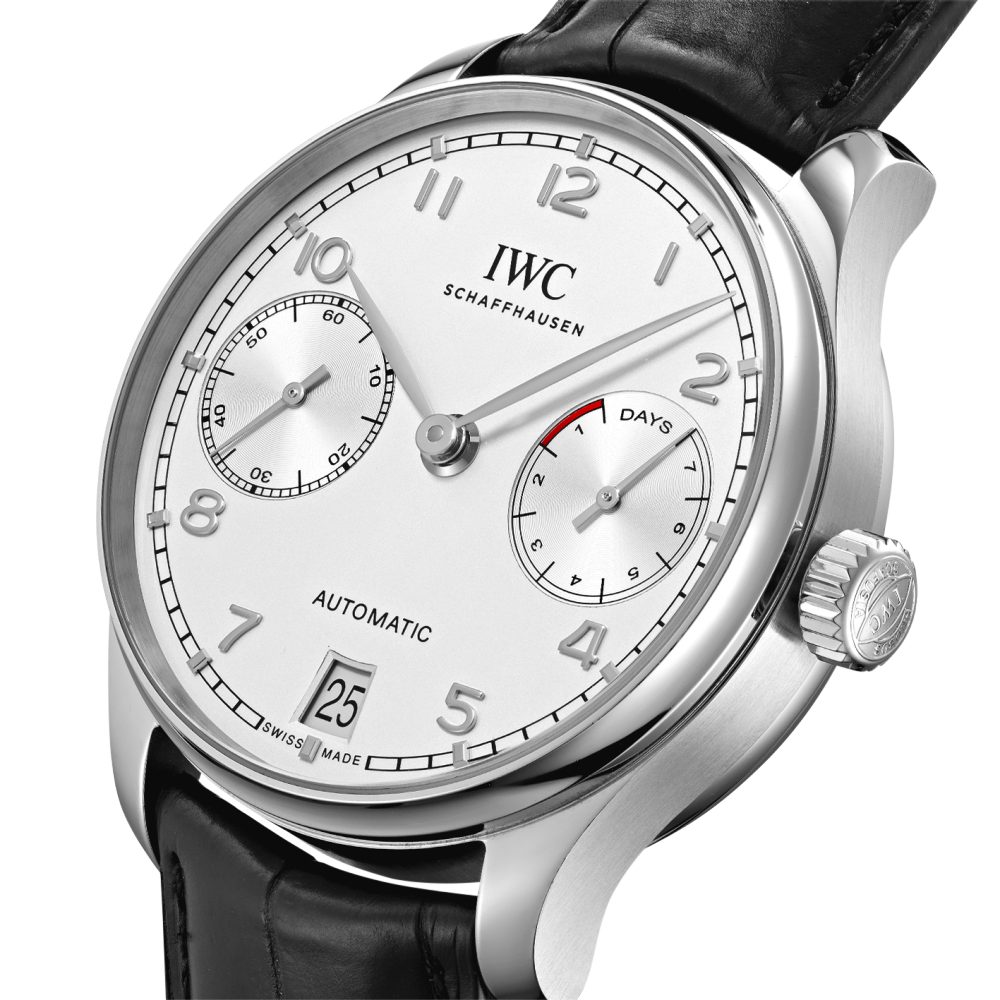 IWC Portuguese 7 Days in Stainless Steel Silver Dial Men's Watch IW500712