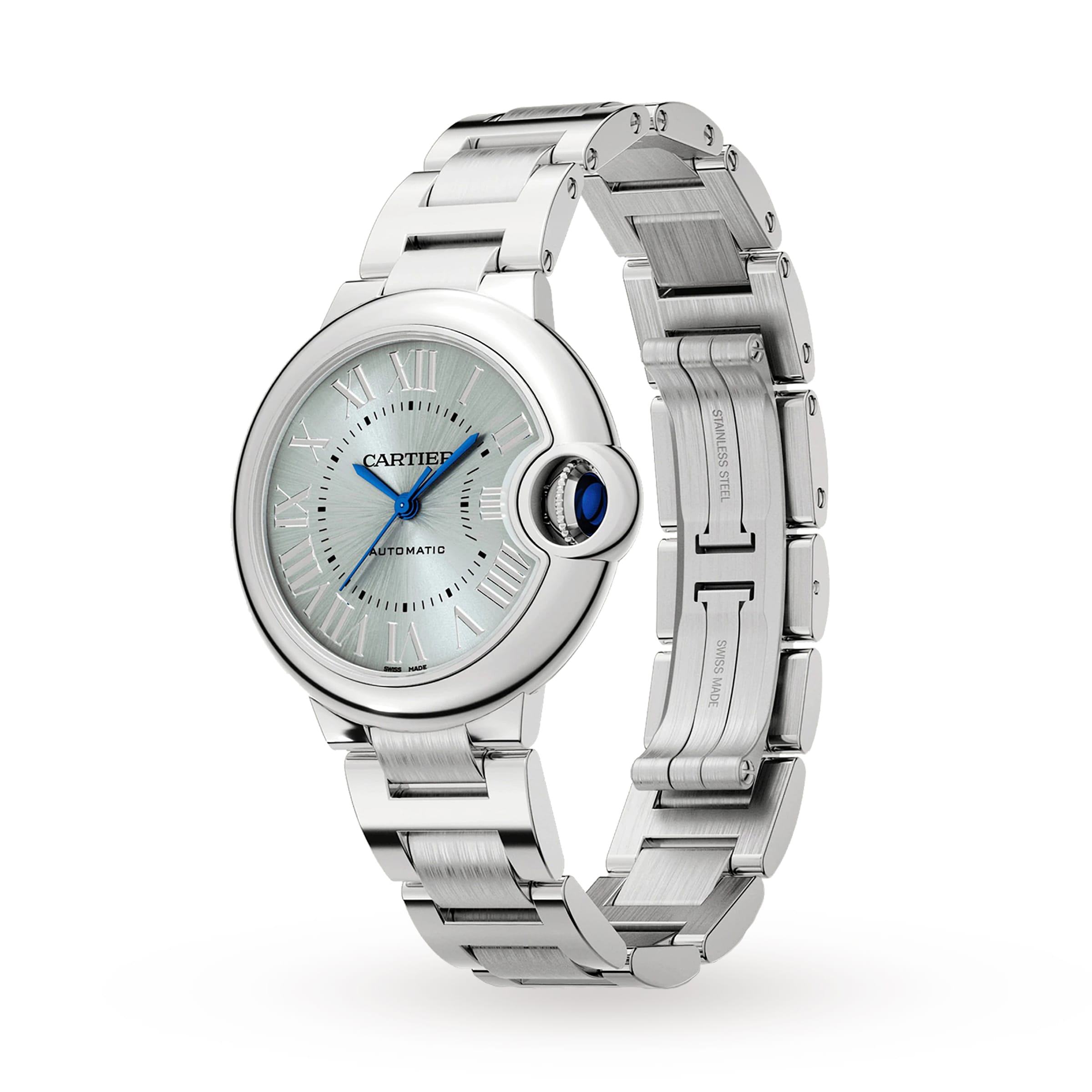 Cartier Ballon Bleu de Cartier watch 33 mm, automatic movement, steel-P17311192