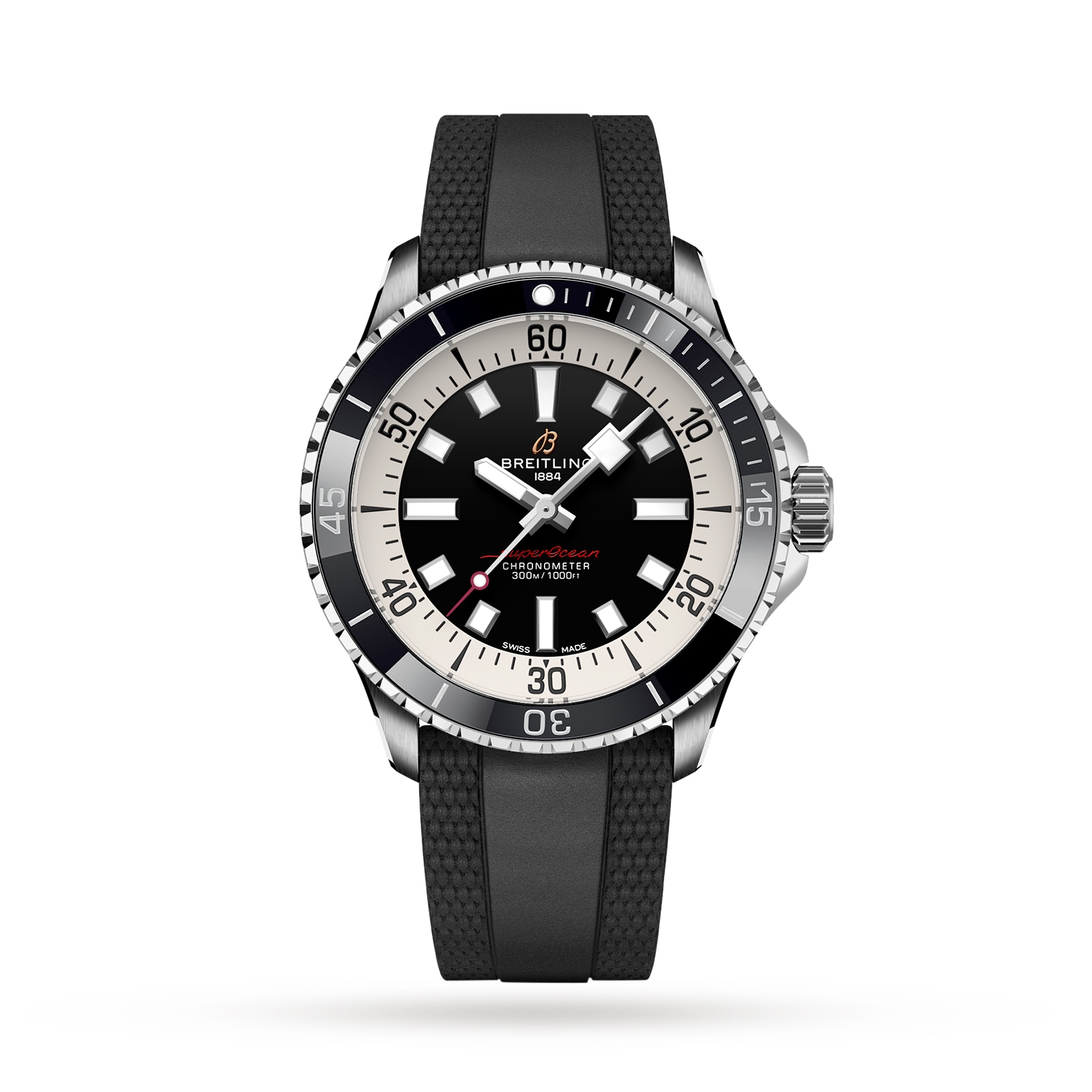 Breitling Superocean 42mm Mens Watch Black Rubber-P17532125