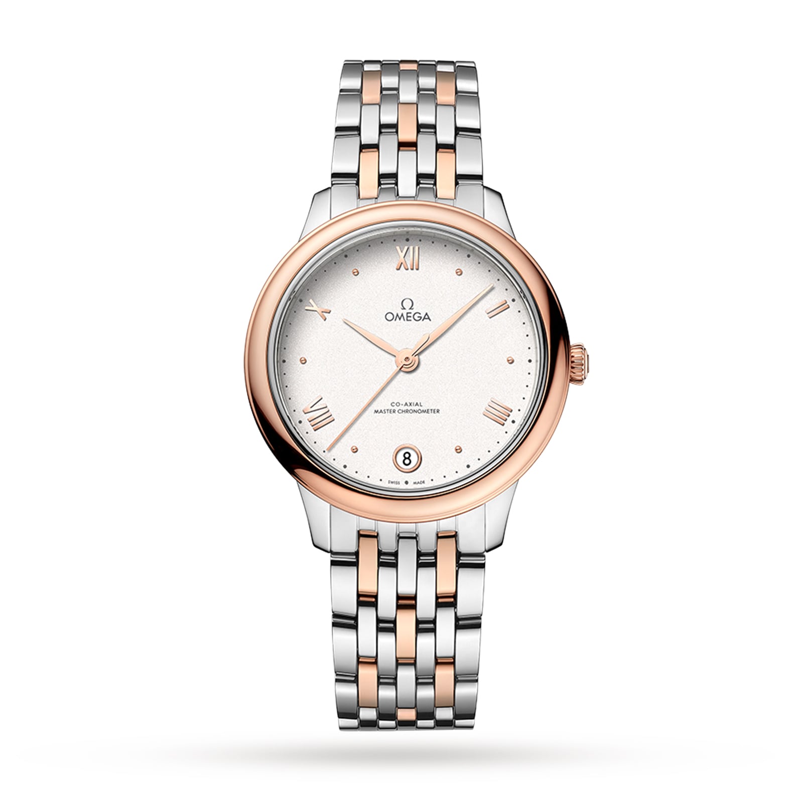 Omega De Ville Prestige Co-Axial Master Chronometer 34mm Ladies Watch White-P17332059