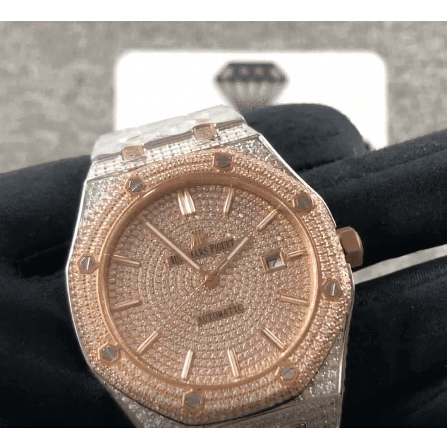 Audemars Piguet Royal Oak Selfwinding 15400SR.OO.1220SR.01 Iced Out Replica Audemars Piguet