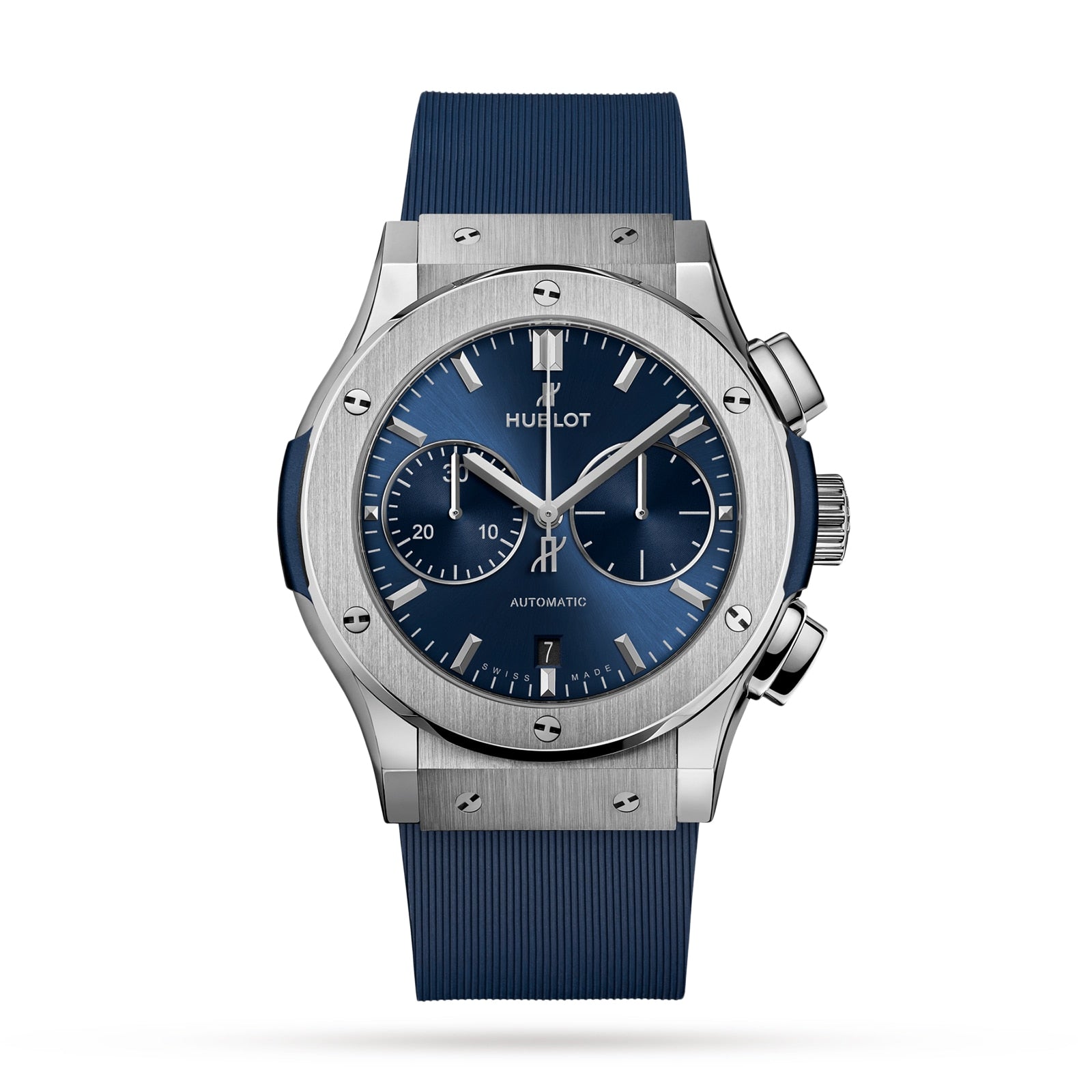 Hublot Classic Fusion Chronograph Titanium Blue Men's
