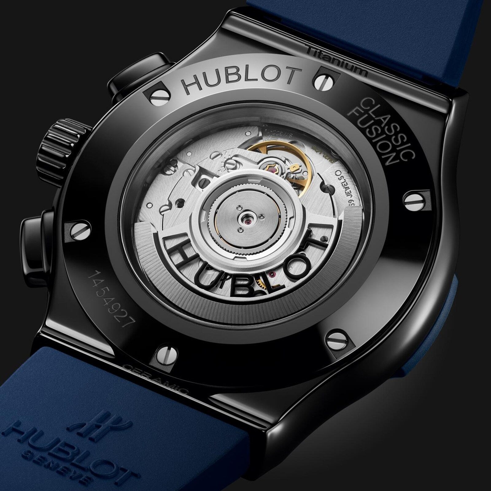 Hublot Classic Fusion Ceramic Blue Chronograph Men's