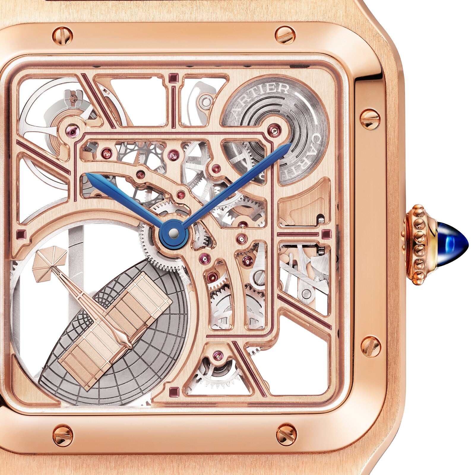 Cartier Santos-Dumont Skeleton with Micro-Rotor Men's