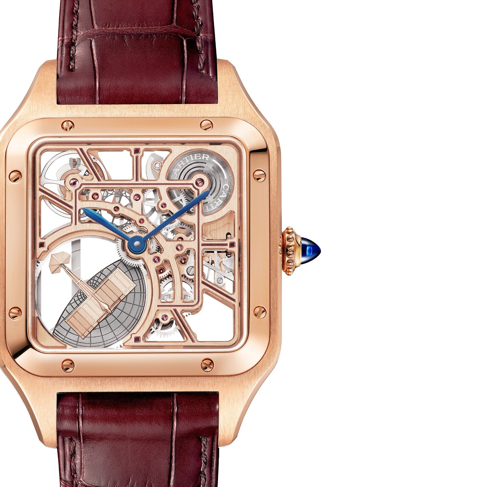 Cartier Santos-Dumont Skeleton with Micro-Rotor Men's
