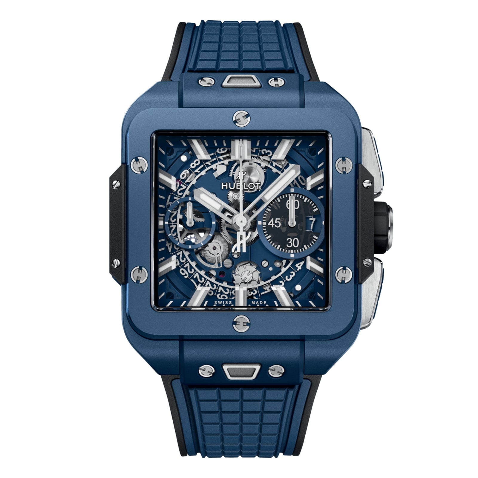 Hublot Square Bang Unico Blue Ceramic Men's