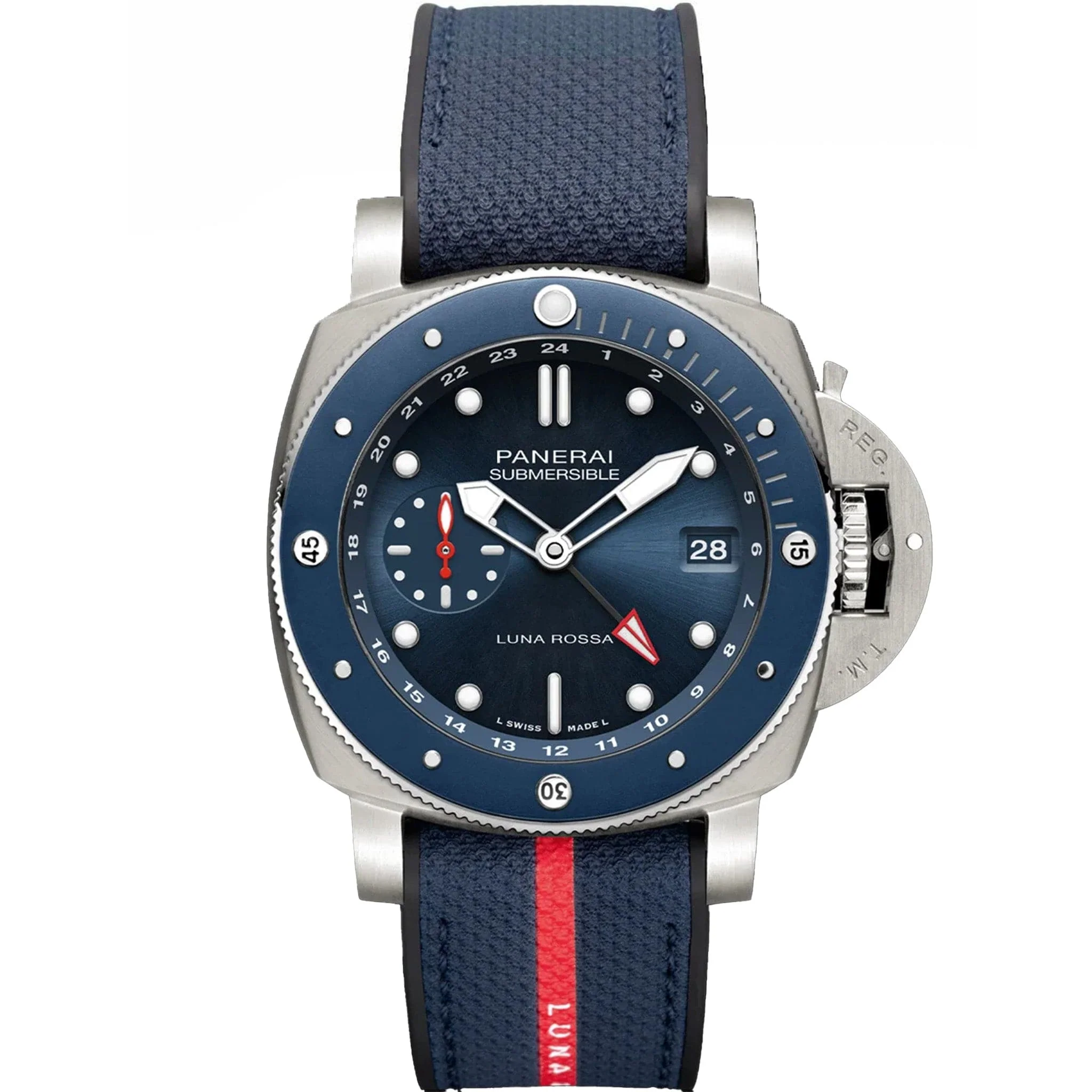 PANERAI Submersible GMT Luna Rossa Titanio PAM01507 Men's