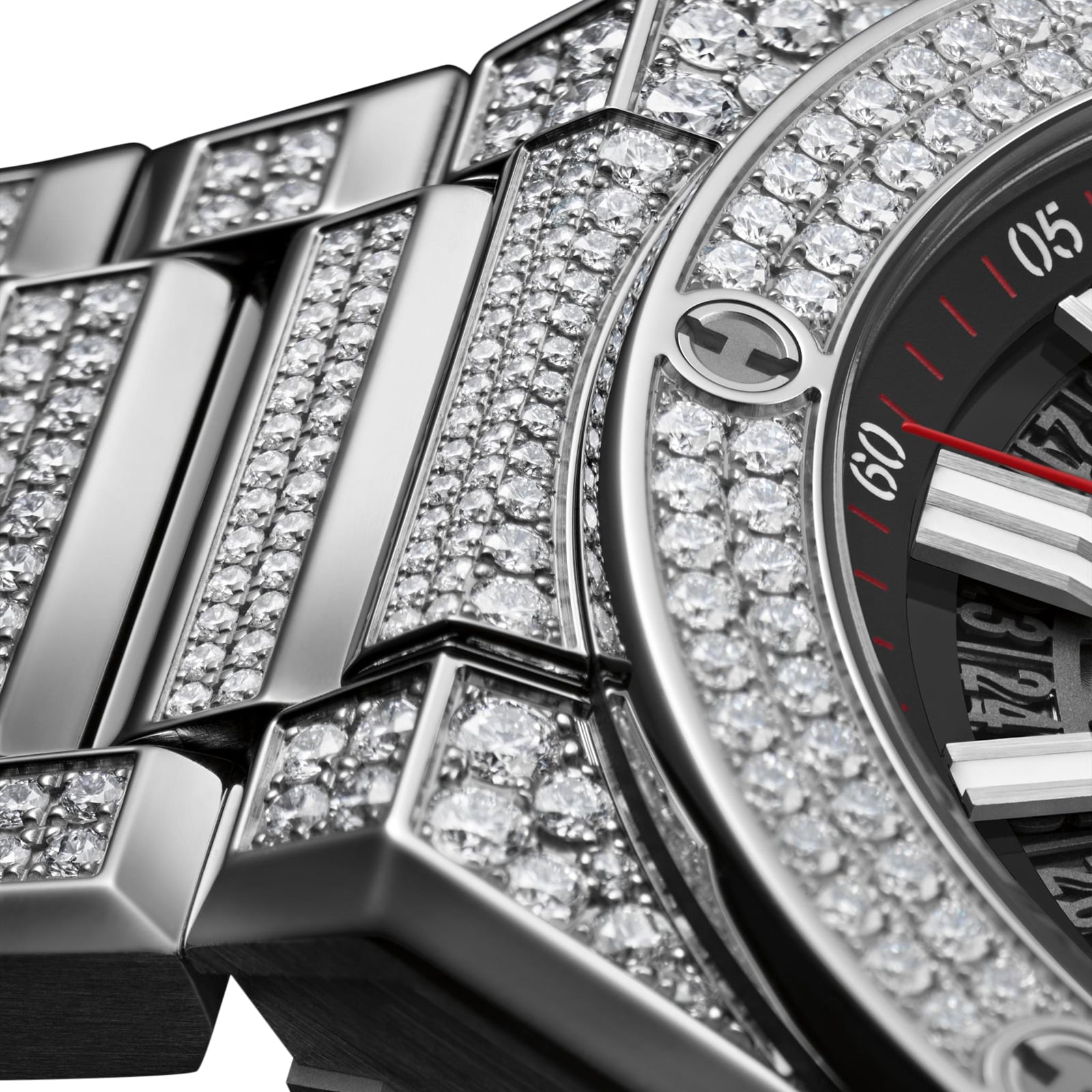 Hublot Big Bang Integrated Time Only Titanium Pavé Men's