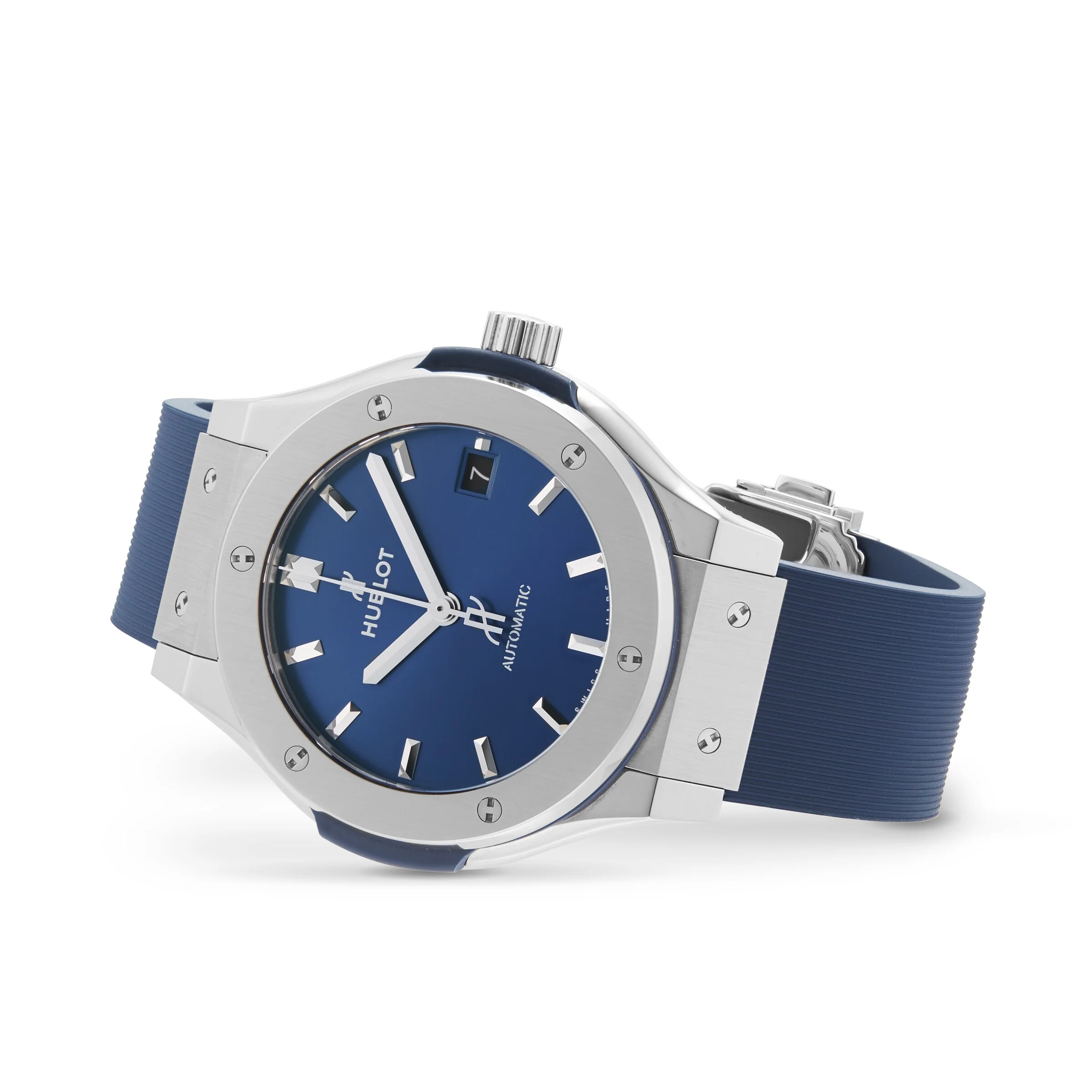 Hublot Classic Fusion Titanium Blue Women's