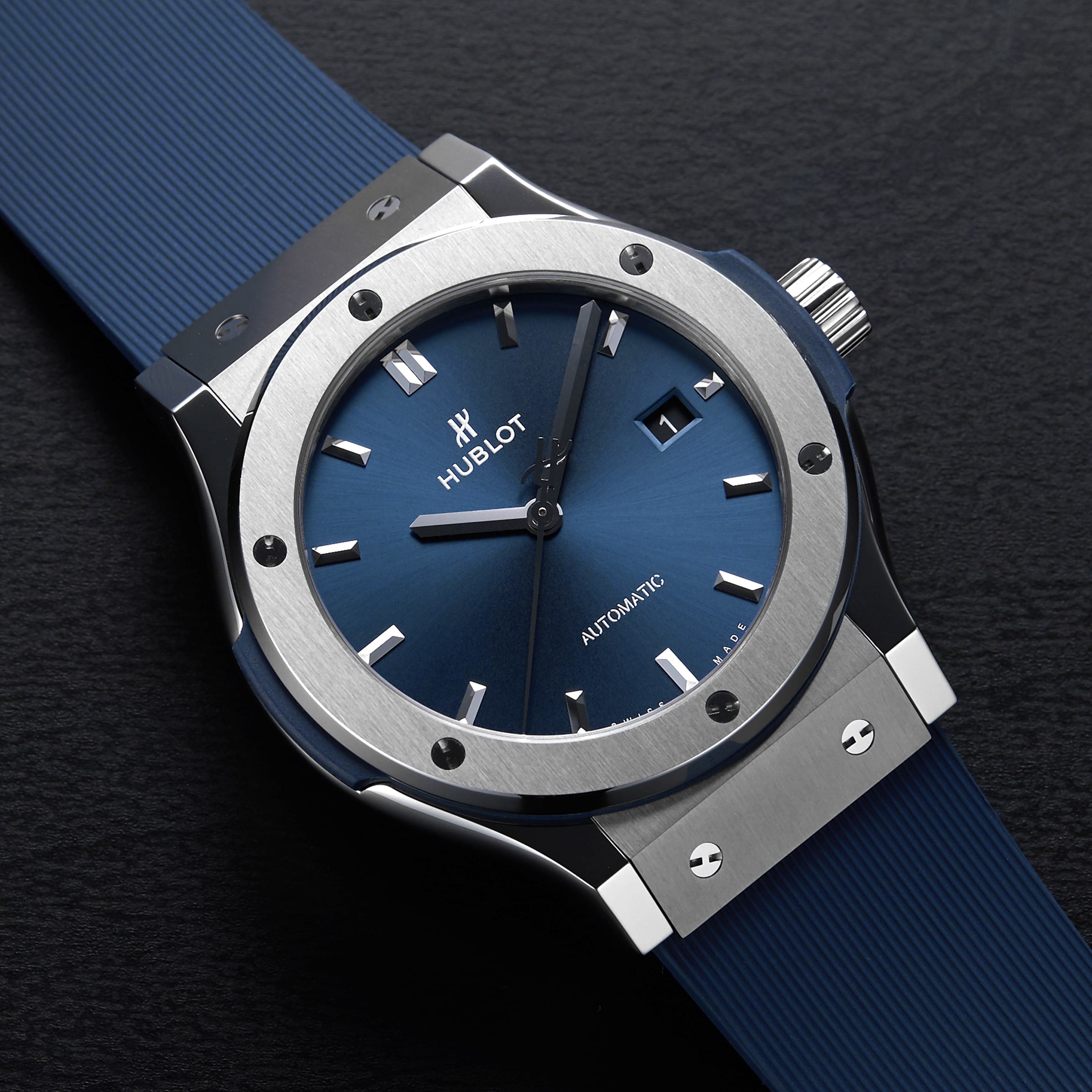 Hublot Classic Fusion Titanium Blue Men's