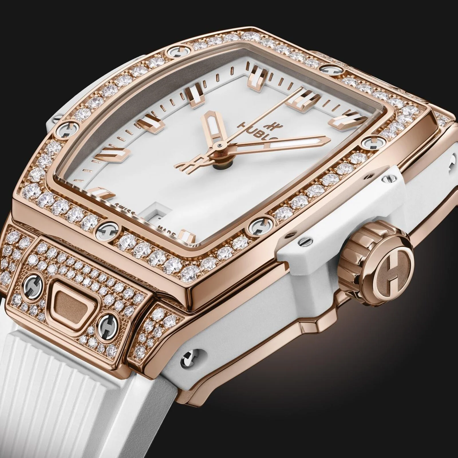Hublot Spirit Of Big Bang King Gold White Pavé Women's