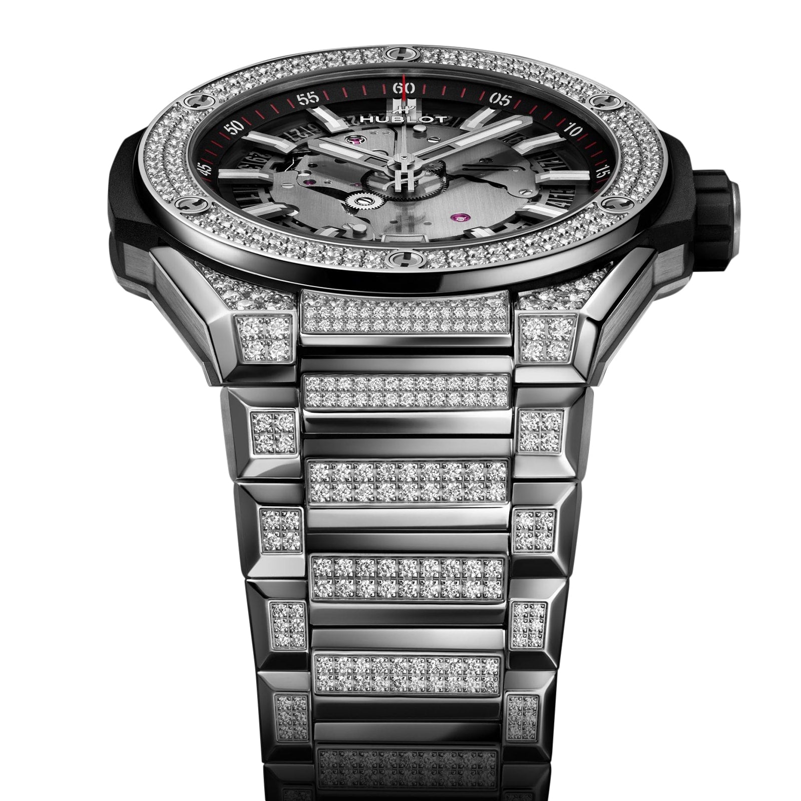 Hublot Big Bang Integrated Time Only Titanium Pavé Men's