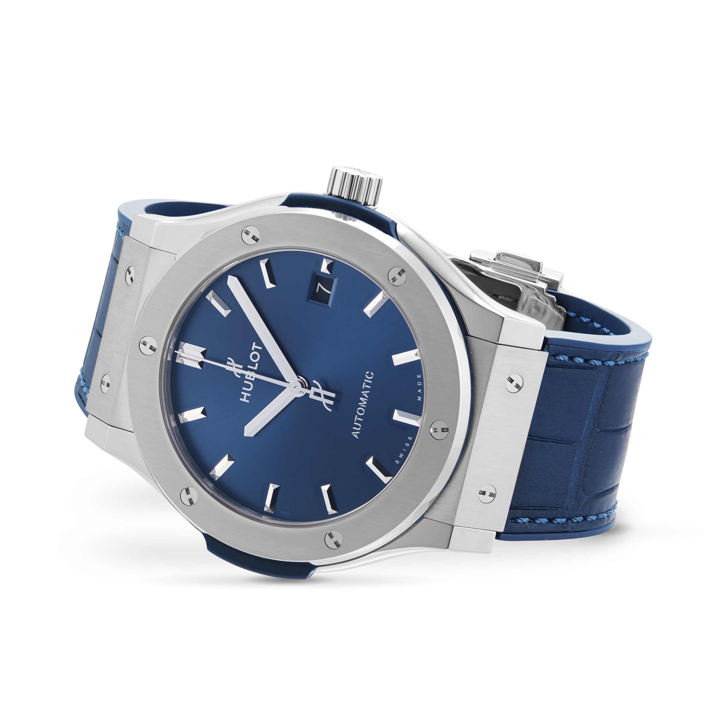 Hublot Classic Fusion Titanium Blue Men's