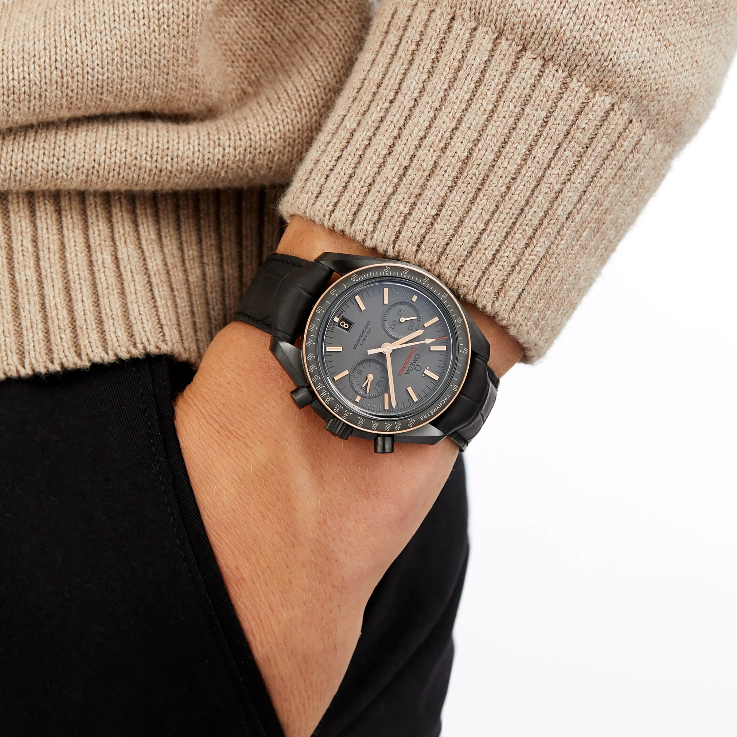 OMEGA Speedmaster Dark Side Of The Moon Sedna Black Men's