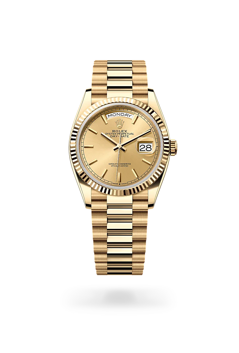 Rolex Day-Date 36 in 18 kt yellow gold, M128238-0045 | Walters & Hogsett