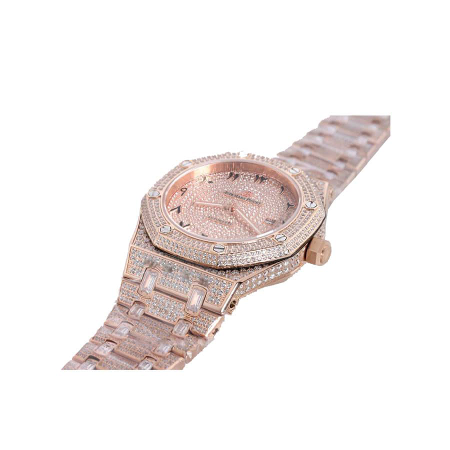 Audemars Piguet Royal Oak Iced Out Rose Gold Replica Audemars Piguet