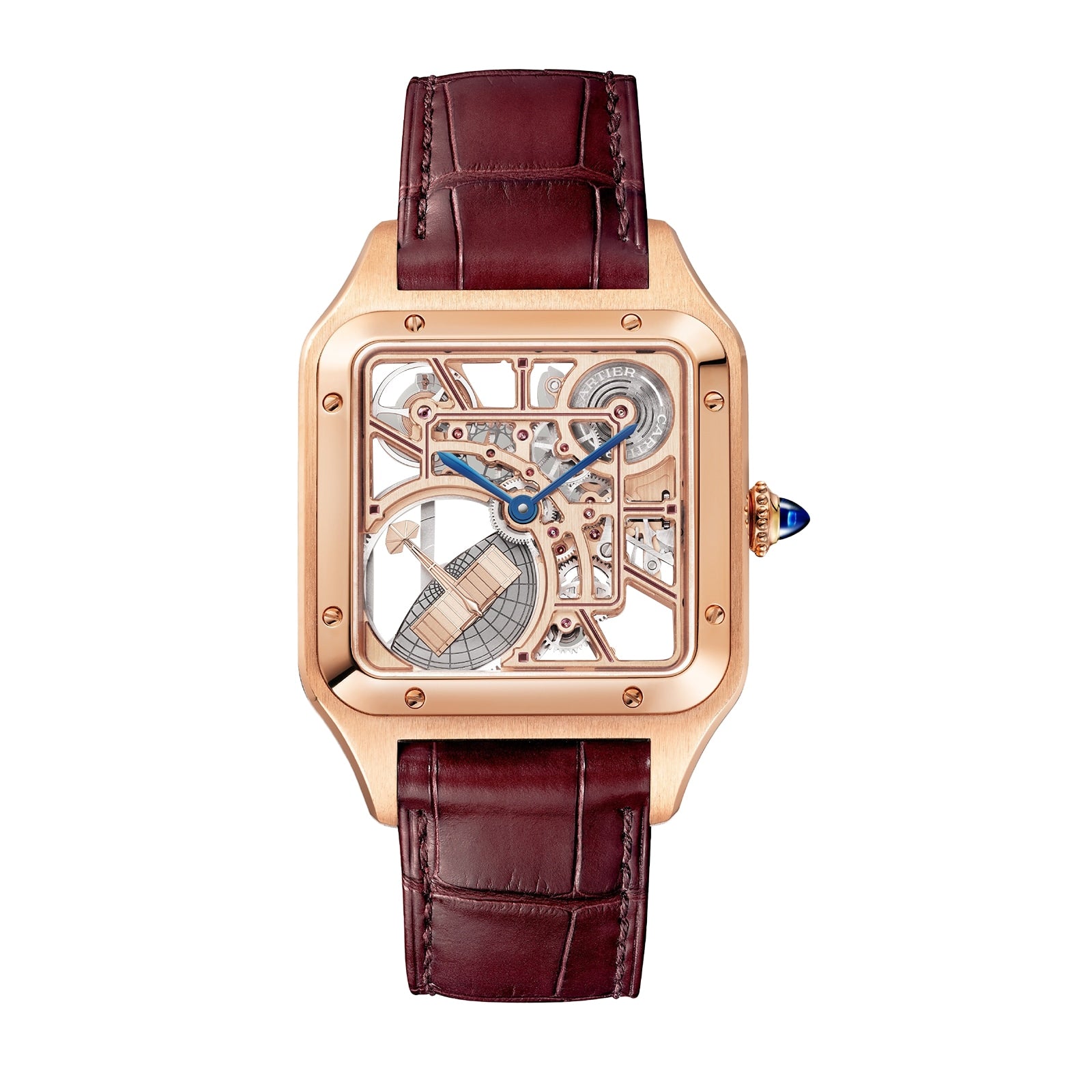 Cartier Santos-Dumont Skeleton with Micro-Rotor Men's