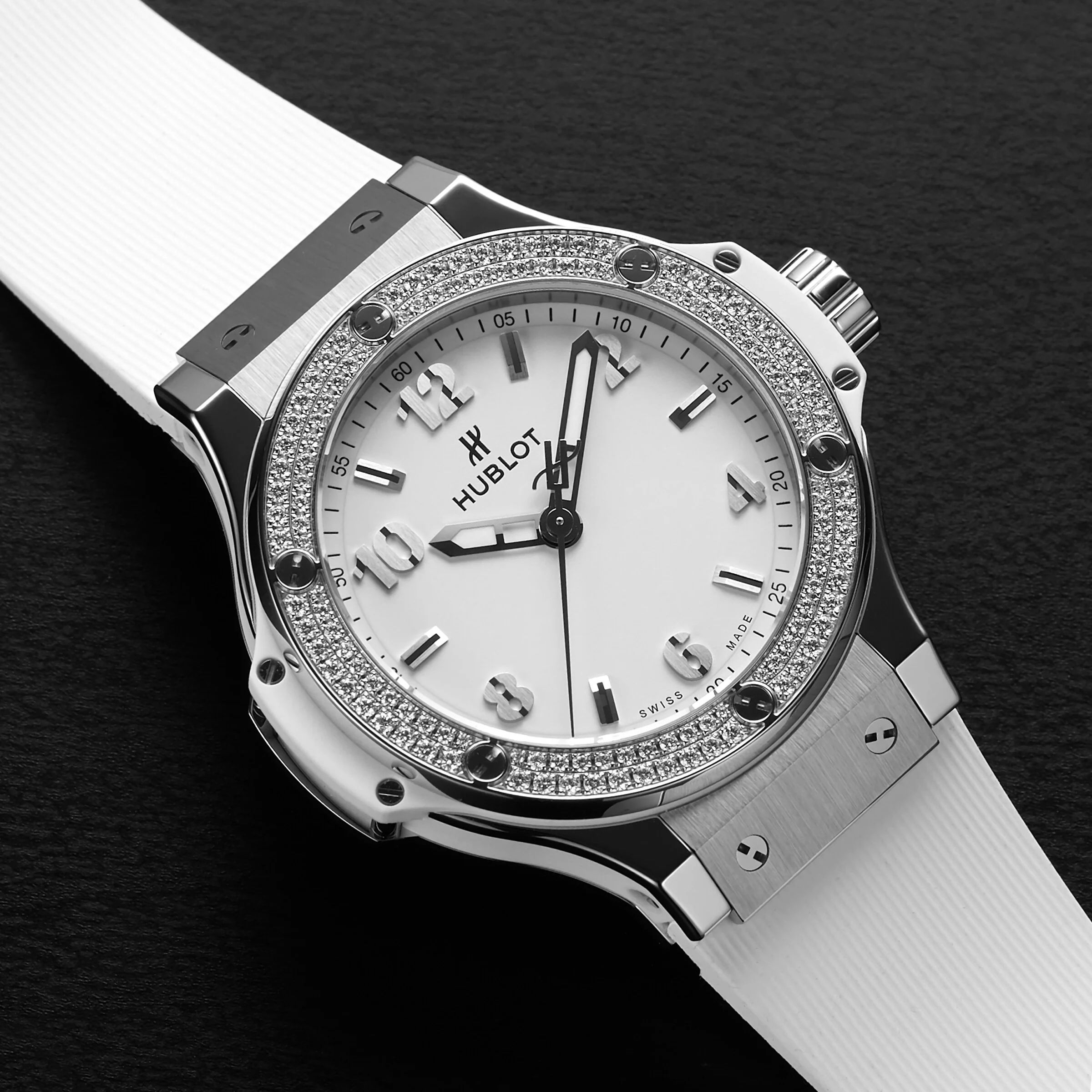 Hublot Big Bang Steel White Diamonds Women's