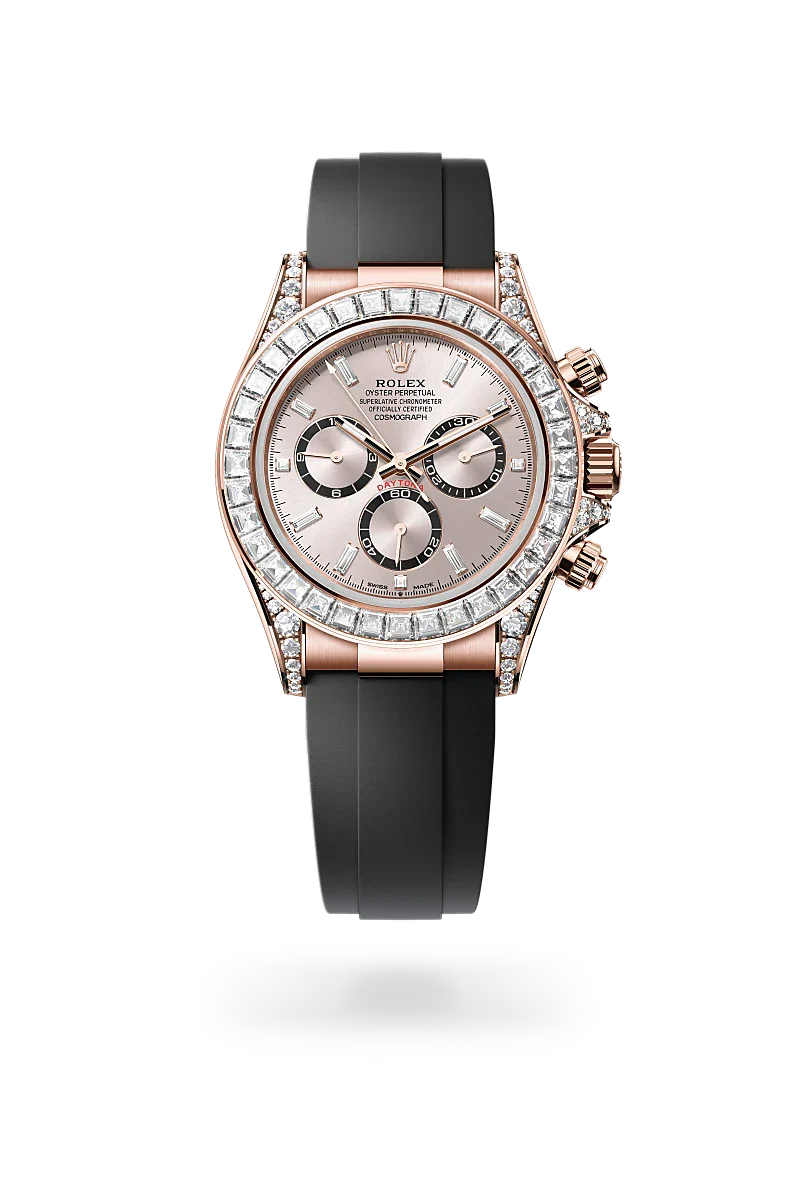 Rolex Cosmograph Daytona in 18 kt Everose gold with lugs set with diamonds, M126535TBR-0002 | Walters & Hogsett