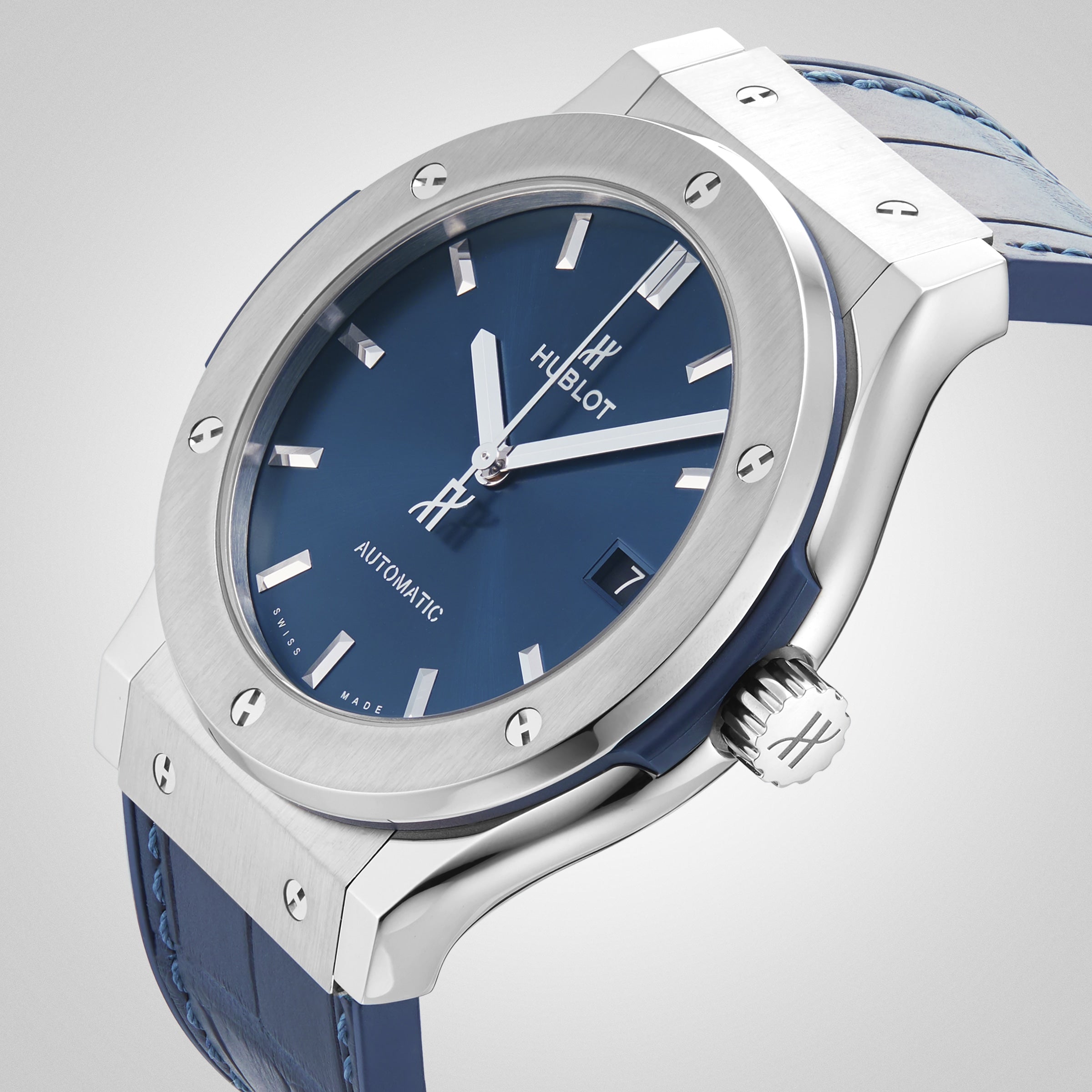 Hublot Classic Fusion Titanium Blue Men's