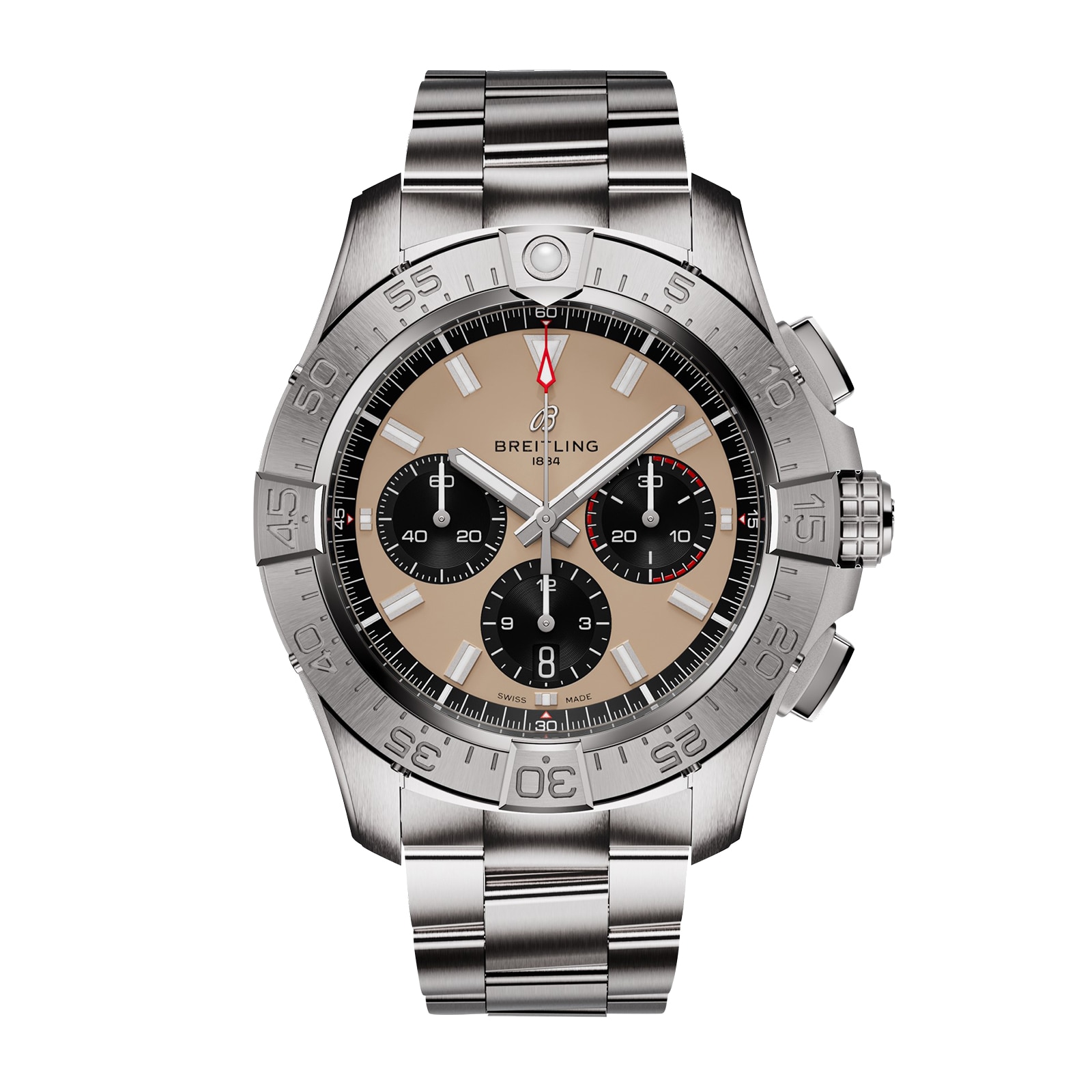 Breitling Avenger Chronograph B01 44mm Beige Stainless Steel