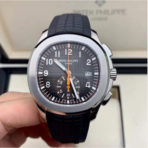 Patek Philippe Aquanaut Black Dial Automatic Men's Chronograph Watch 5968A-001